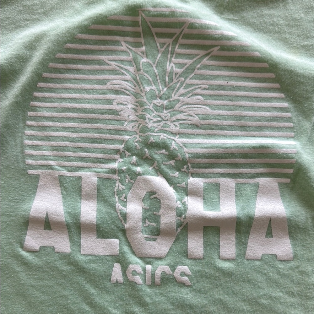 Asics Aloha tank top in Light Green with Pineapple Design
